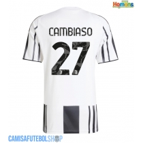 Camisa de time de futebol Juventus Andrea Cambiaso #27 Replicas 1º Equipamento 2025-26 Manga Curta
